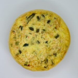 Salmon & Asparagus with Feta Quiche