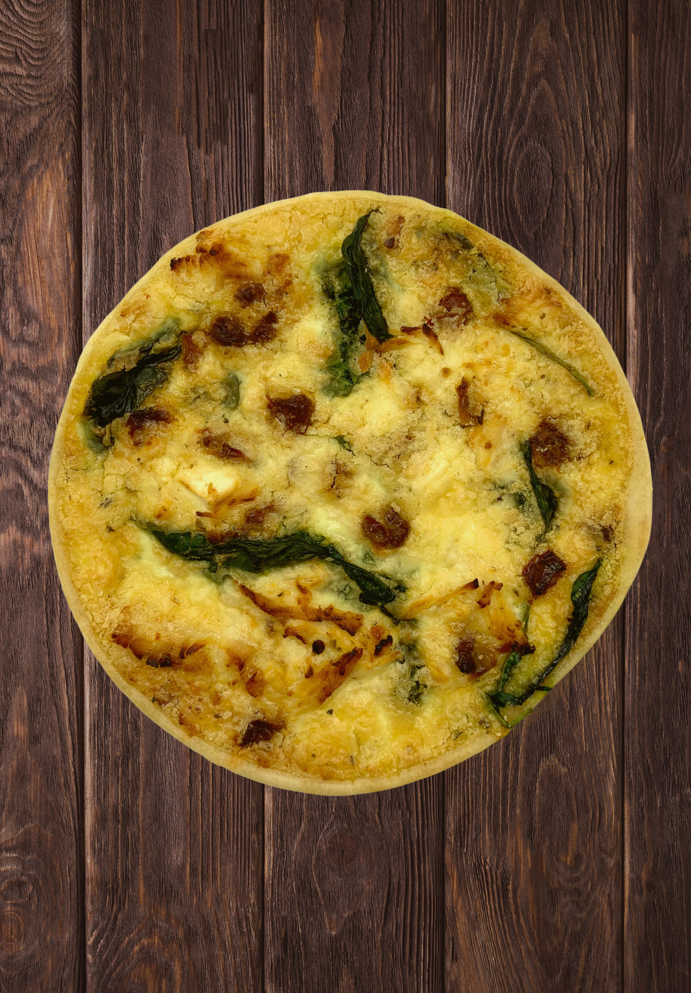 Chicken with Spinach, Feta, & SunDried Tomato Quiche The Bakewell