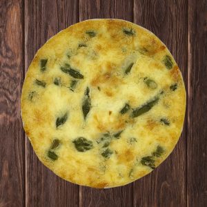 Cheesy Asparagus with Garlic Quiche