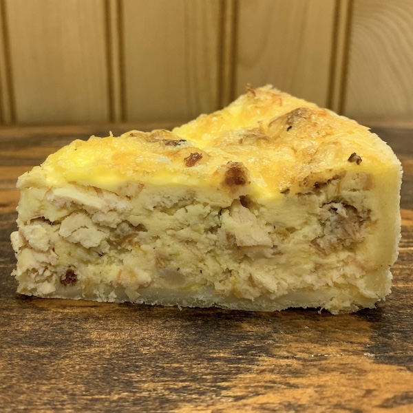 Chicken, Bacon, Leek & Parmesan Quiche The Bakewell Company Portage, MI