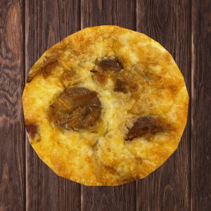 OCTOBEROktoberfest - Bratwurst with Sauerkraut,Onions, Mustard & Cheddar quiche