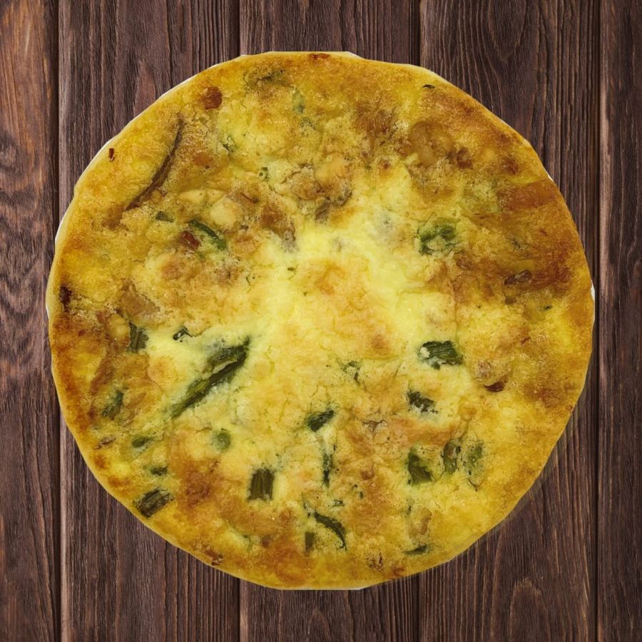 Asparagus with Bacon & Gruyere Quiche