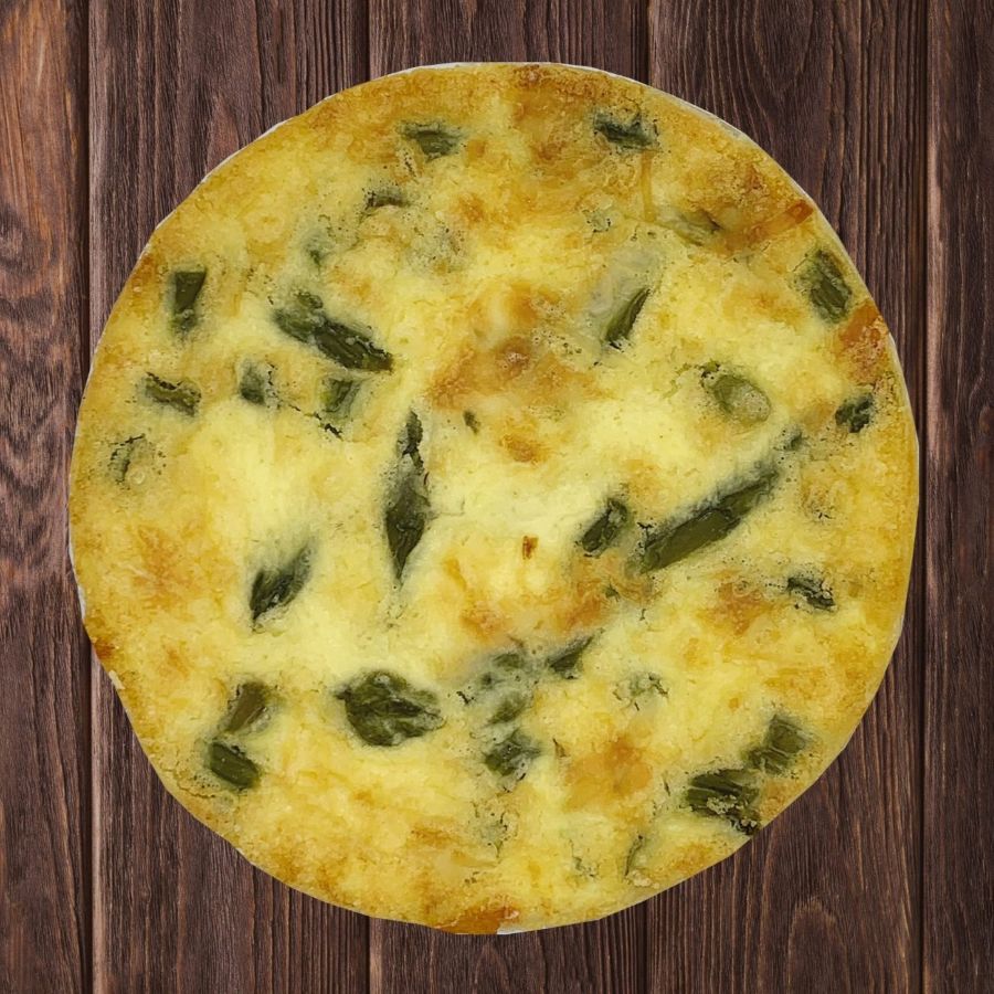 Cheesy Asparagus with Garlic Quiche